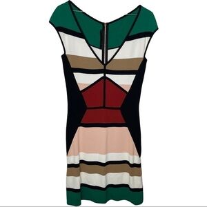 Elie Saab Sleevless Colorblock Colorful Dress size 40 US size 8 Bodycon